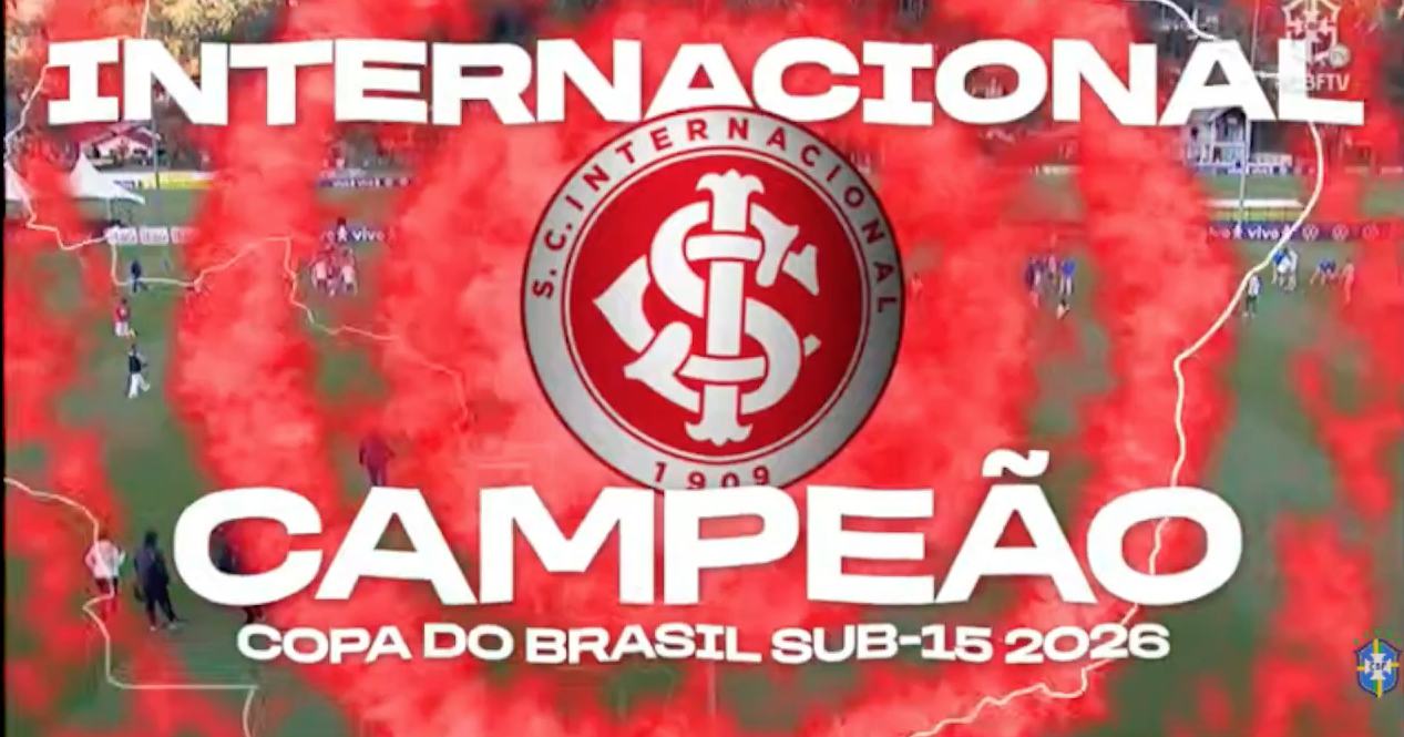 Inter é campeão inédito da primeira Copa do Brasil Sub-15