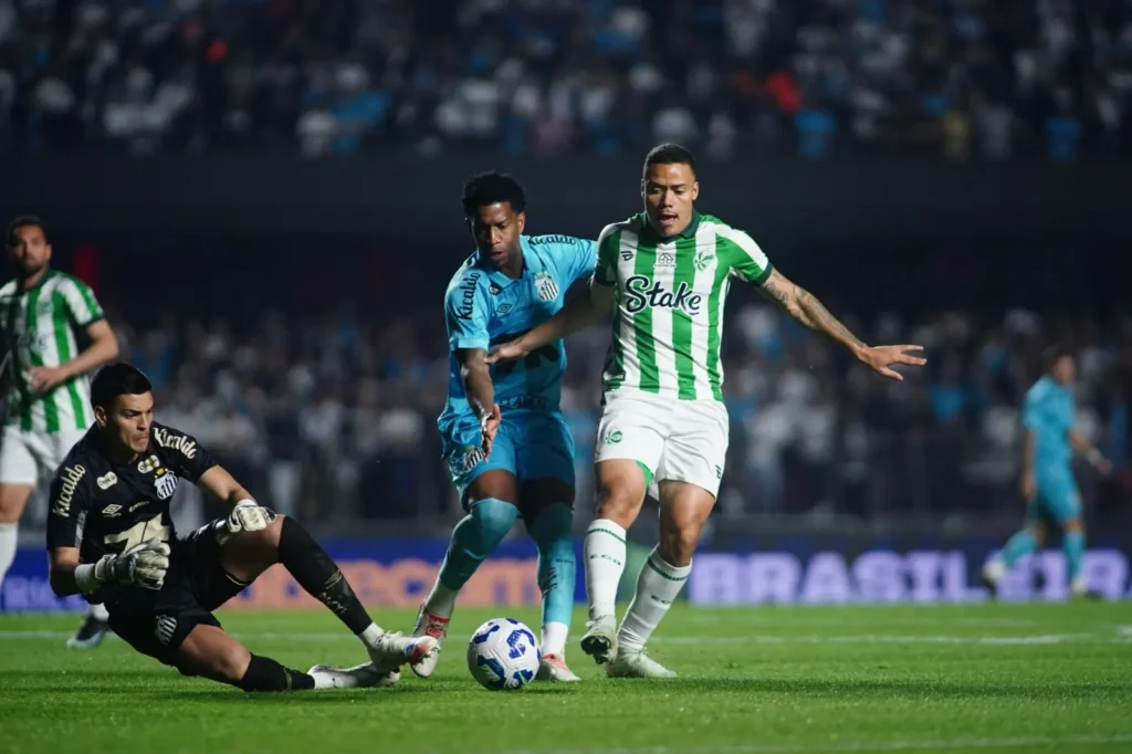 Juventude perde para o Santos e segue na vice-lanterna do Brasileirão